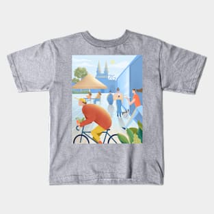 Zagreb Cityscape Kids T-Shirt